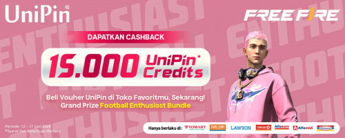 Main Makin Semangat! Raih Football Enthusiast Bundle & Cashback Hingga 15.000 UniPin Credits!